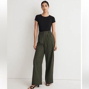 Madewell Harlow Pants in Dark Forest
